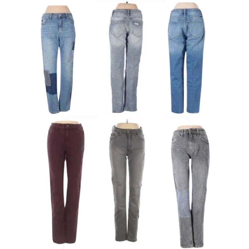 KanCan Bundle 6 Pairs | Size 5 & 7 | Straight Leg, Boyfriend, and Skinny Styles